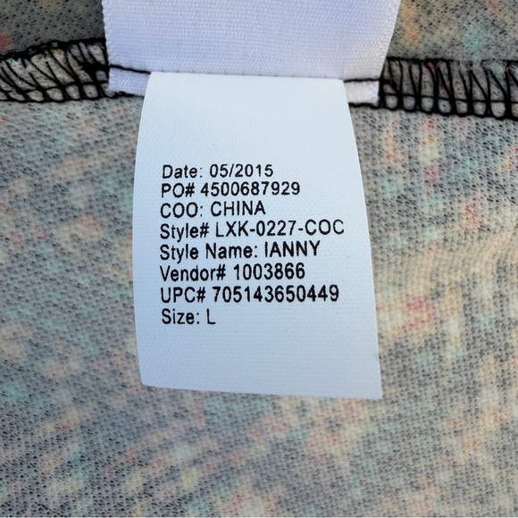 BONGO Multicolor Knit Top with Speckled Print - Picture 10 of 10